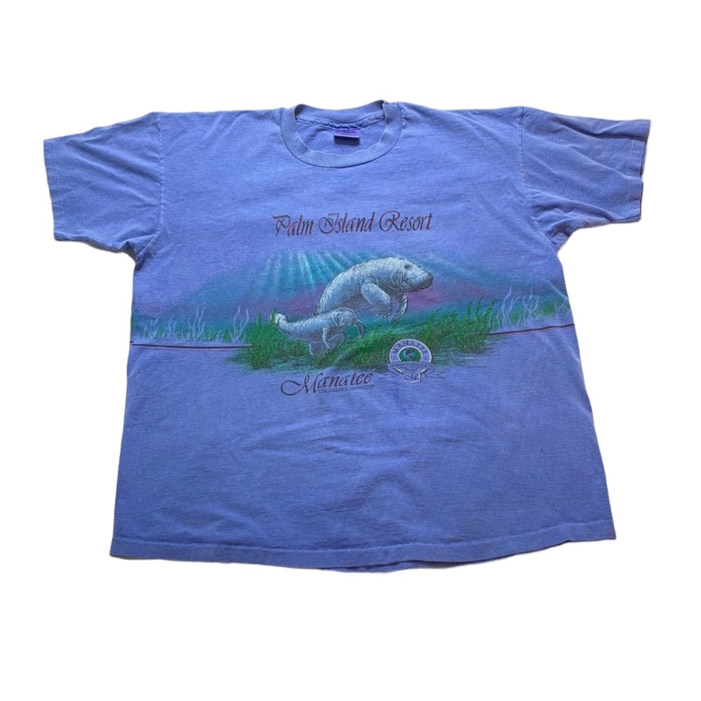 Vintage Florida Manatee Endangered Species T-Shirt Si… - Gem